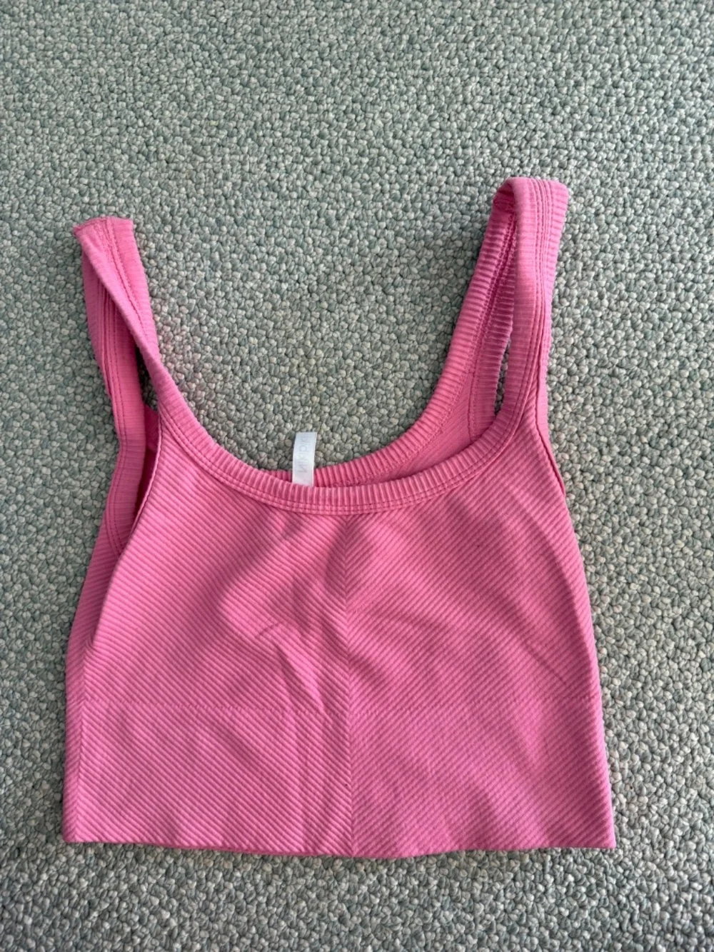 Pink Ribbed Tank Top - Picture 2 of 4